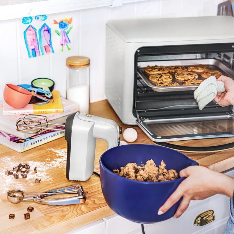 6-Speed Electric Hand Mixer - White Icing
