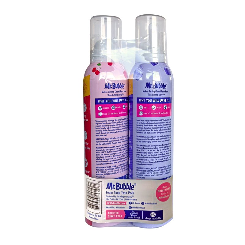 Foam Soap Twin Pack with Rotating Colors & Scents, 16 oz