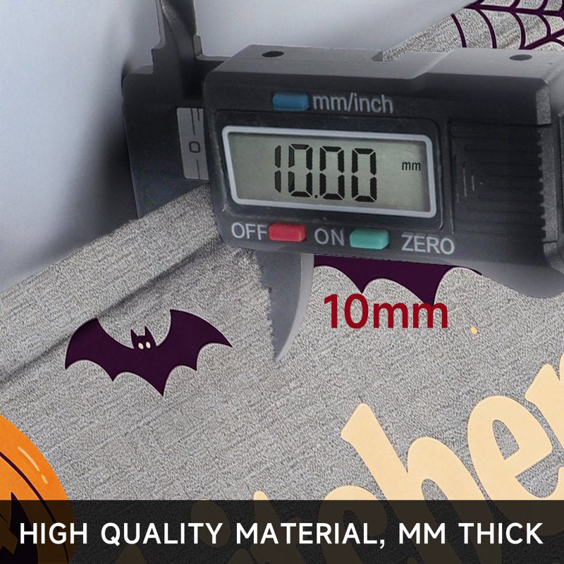 Halloween Pumpkin Lanterns 2Pcs Flannel Mat Set - Non-Slip Home Entryway Bathroom Decor