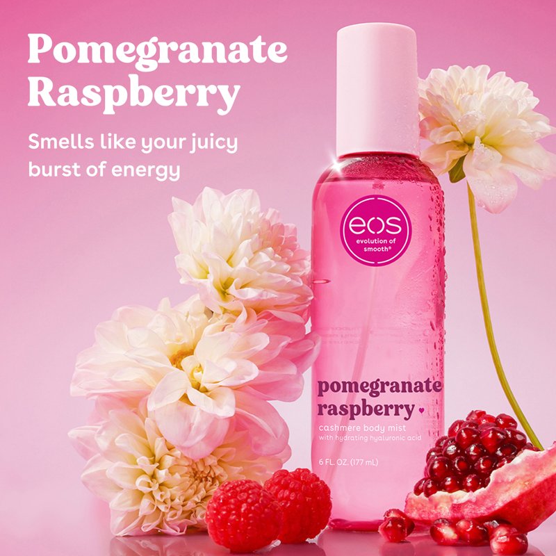 Pomegranate Raspberry Fine Fragrance Body Mist - Hydrating Hair & Body Spray - 6 fl oz