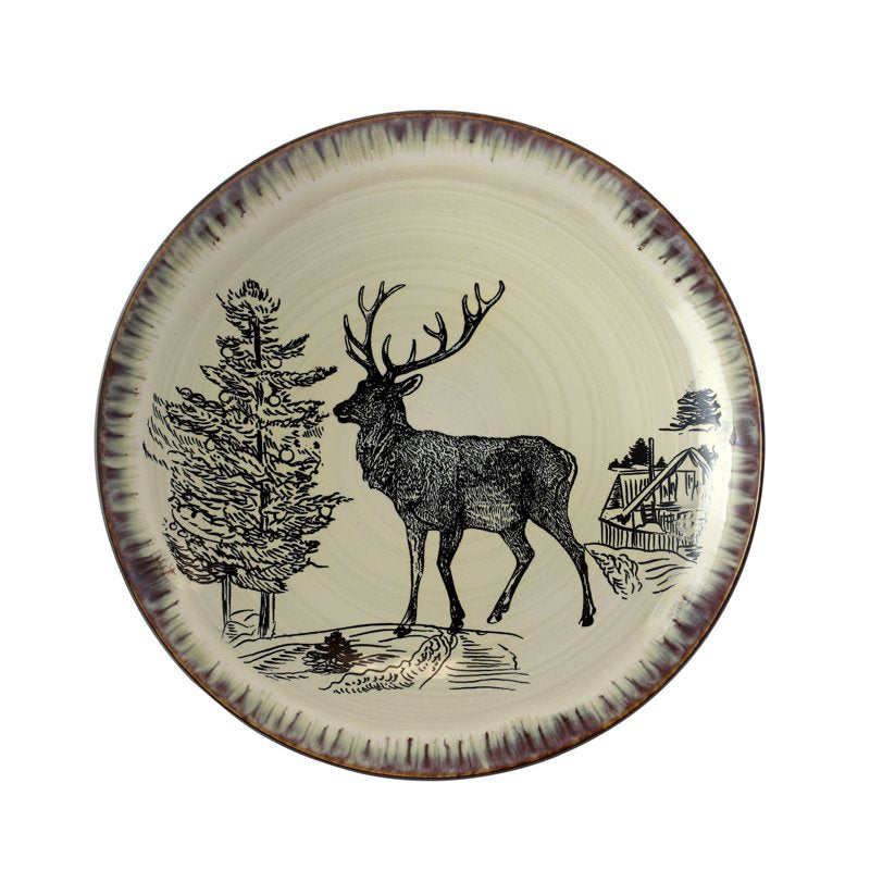 16-Piece Stoneware Dinnerware Set for 4 - Luxurious Design