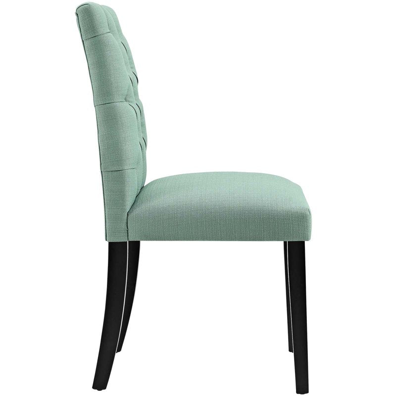 Duchess Fabric Dining Chair - Teal Green, Set of 2