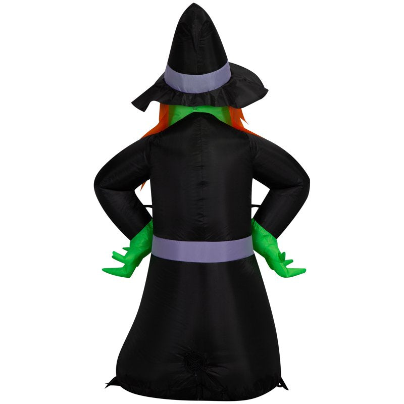 Halloween Inflatable Witch Yard Decoration, 4FT Self-Inflating Outdoor Decor