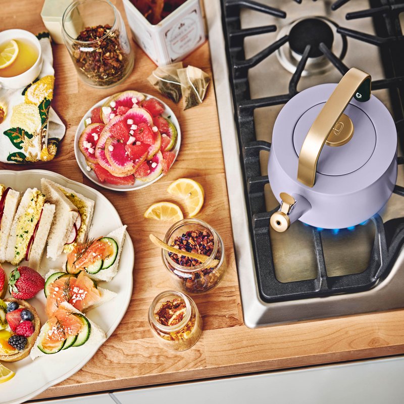 1.8L Ceramic Non-Stick Stovetop Tea Kettle - Lavender