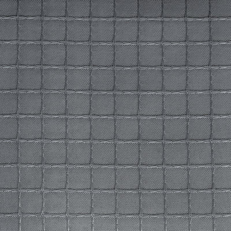 Mainstays Fabric Shower Curtain Gray 72x72 Waffle-Weave with Recycled Polyester - Single