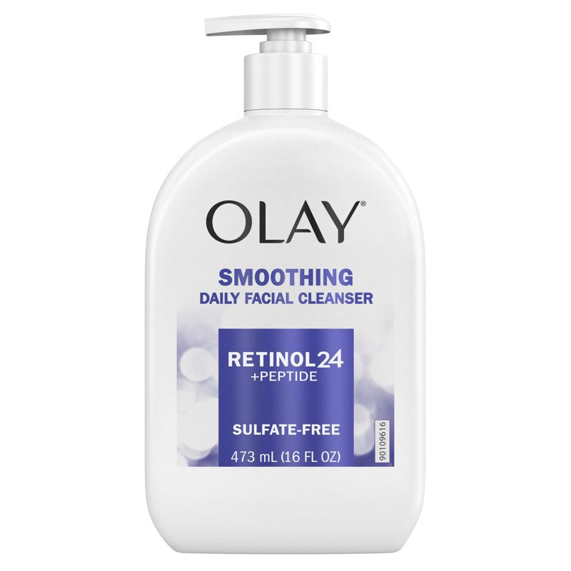 Smoothing Daily Facial Cleanser with Retinol 24 & Peptides - 16 oz
