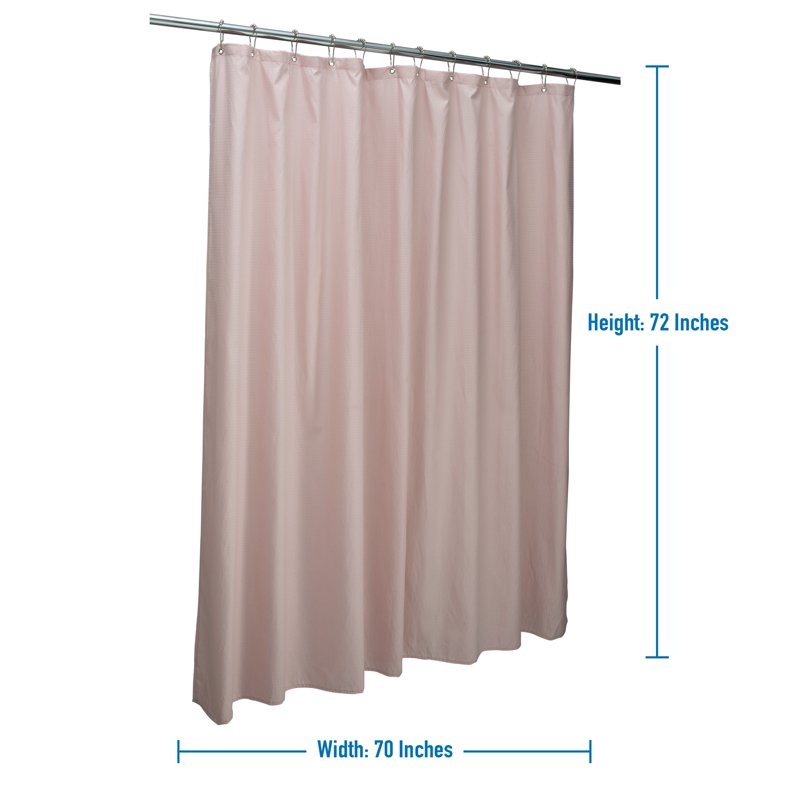 Microfiber Shower Curtain Liner with Magnetic Hem - HGrey Variation