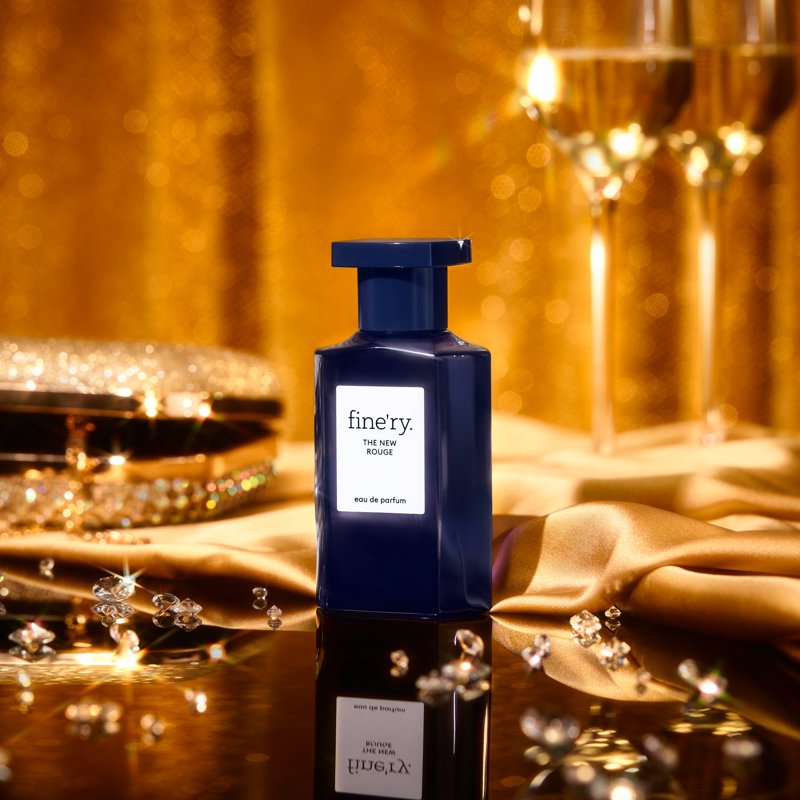 The New Rouge Eau de Parfum - Long-Lasting Saffron & Amber Scent, 2 fl oz