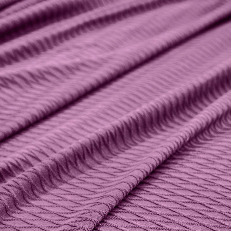 All-Season Cotton Bed Blanket - Full/Queen, Purple - Superior Diamond Weave