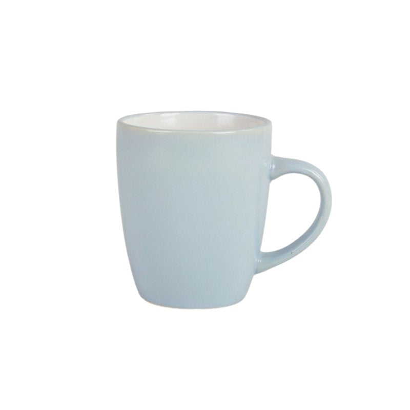 16-Piece Two Tone Coupe Dinnerware Set - Blue/White