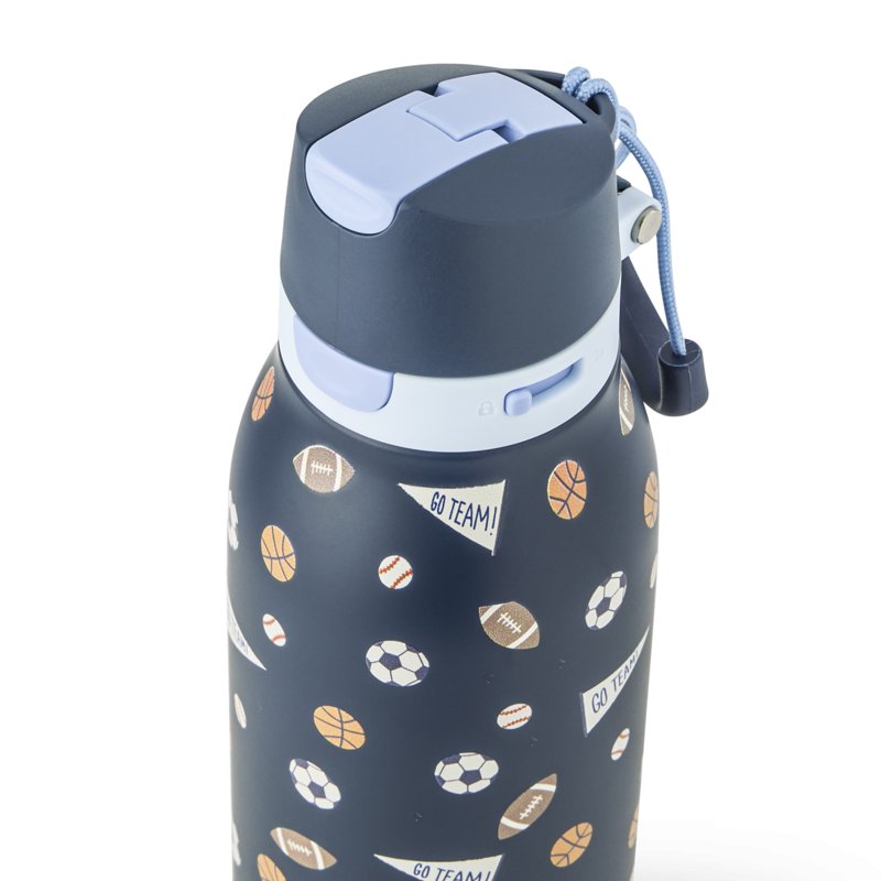 20oz Stainless Steel 2-in-1 Straw & Chug Water Bottle - Sports