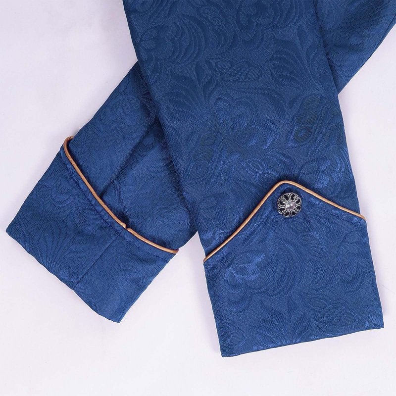 Men's Halloween Mid Long Tailcoat Costume Jacket - Blue M Variation