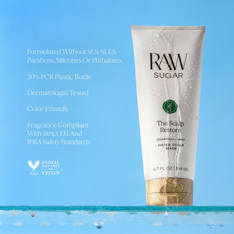 Scalp Restore Hair Mask with Charcoal and Mint, 6.7 fl oz