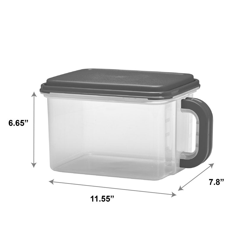 Mainstays Medium Plastic Canister with Handle - 21 Cups, 2 Pack