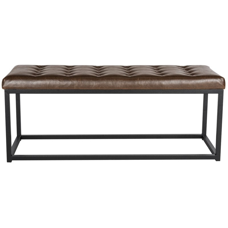 Tufted Bench - Contemporary Modern Glam - Beige/Black