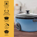6.5 Quart Slow Cooker - Blue