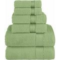 Sage 6-Piece Turkish Cotton Towel Set - Bath, Hand & Washcloths