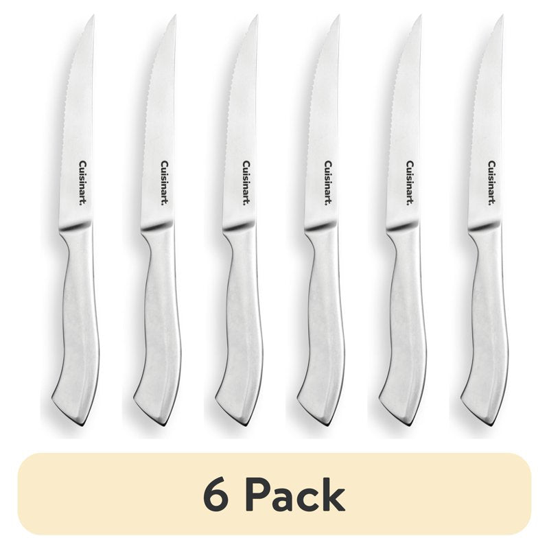 4-Piece Stainless Steel Steak Knife Set - 6 Pack