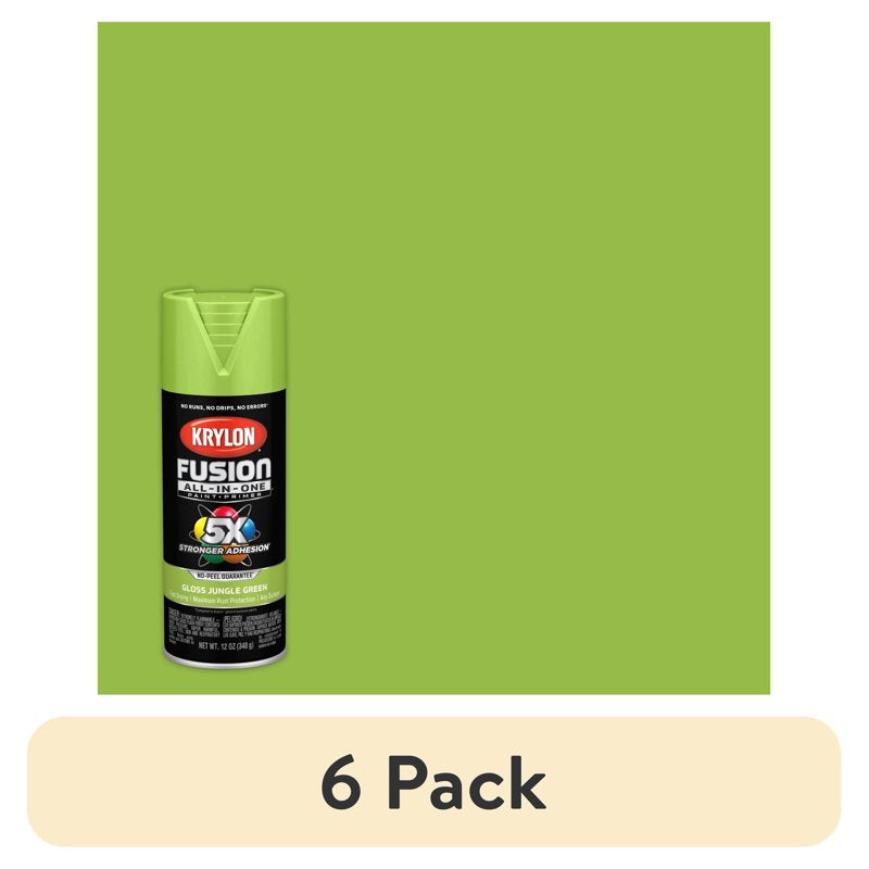 Gloss Jungle Green Spray Paint - 6 Pack, 12 oz