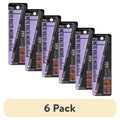 Ultra Slim Eyebrow Pencil with Spoolie Brush - Black, 6 Pack