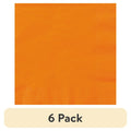 Orange Disposable Paper Napkins - 6.5 Inch, 24 Pack, Variation 6
