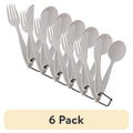 3-Piece Polystyrene Flatware Set - 6 Pack Spoon, Fork & Knife