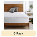 King Size Mattress Pad 6 Pack - Waterproof, Breathable, Hypoallergenic & Stain-Resistant