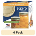 12-Pack Wide Mouth Mason Jar Lids - Replacement for Canning - 72 Count