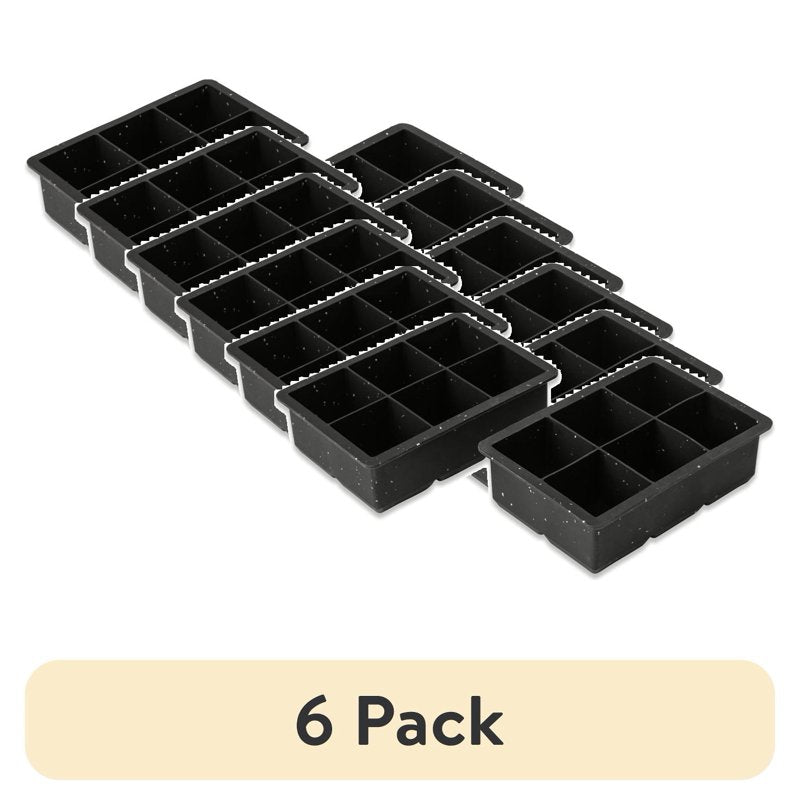 Silicone Ice Cube Trays - 6 Pack, Set of 2