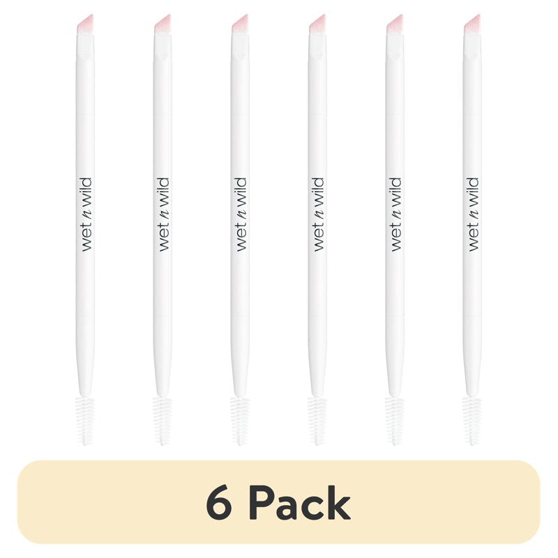 Essential Brow & Liner Duo Brush Set - 6 Pack