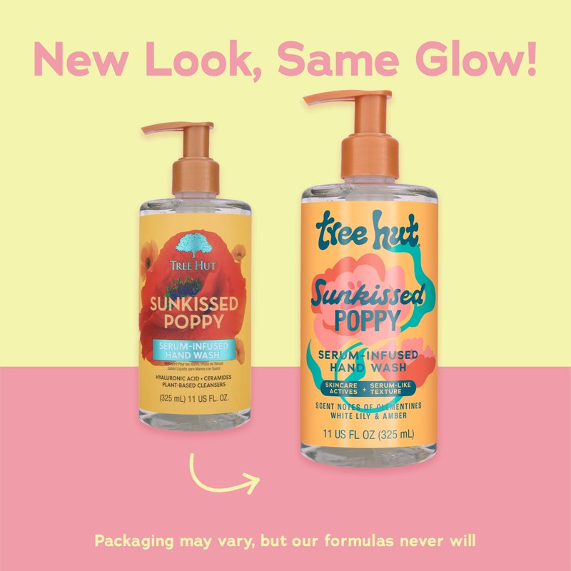 Sunkissed Poppy Serum-Infused Hand Wash with Hyaluronic Acid, 11 fl oz