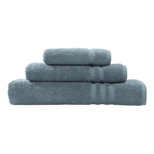 Turkish Cotton Towel Set - Denzi 3 Piece Bath, Hand & Washcloth - Tea Rose