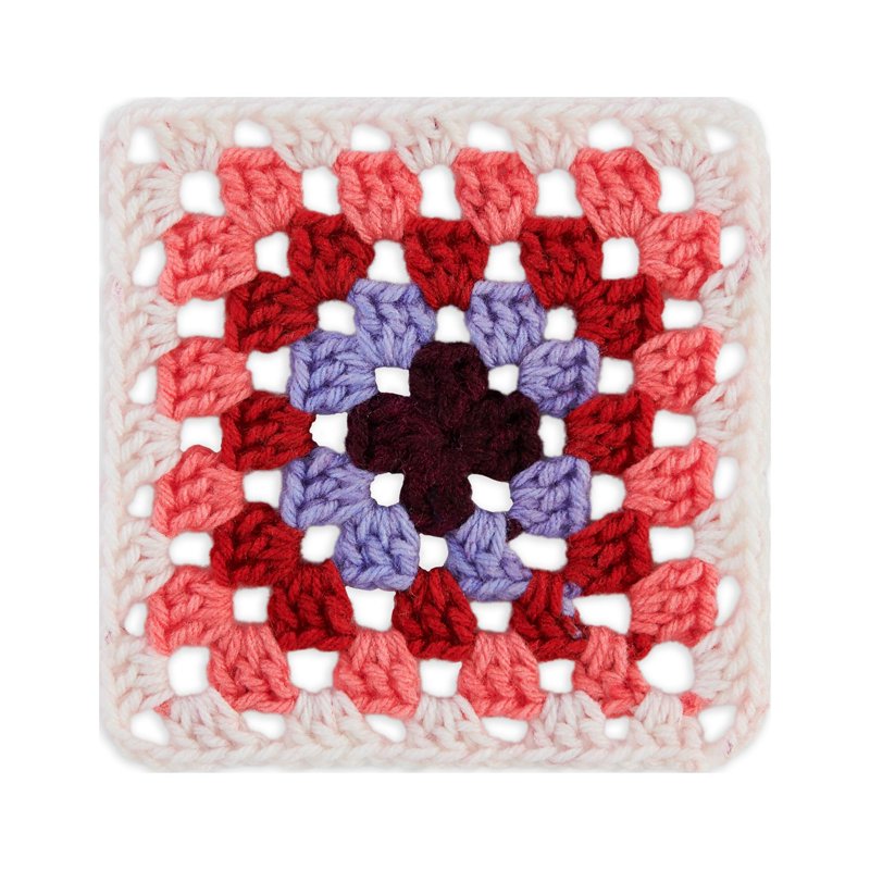 Red Heart Granny Square Yarn - Soft White Hot Stuff 250g for Crochet Projects