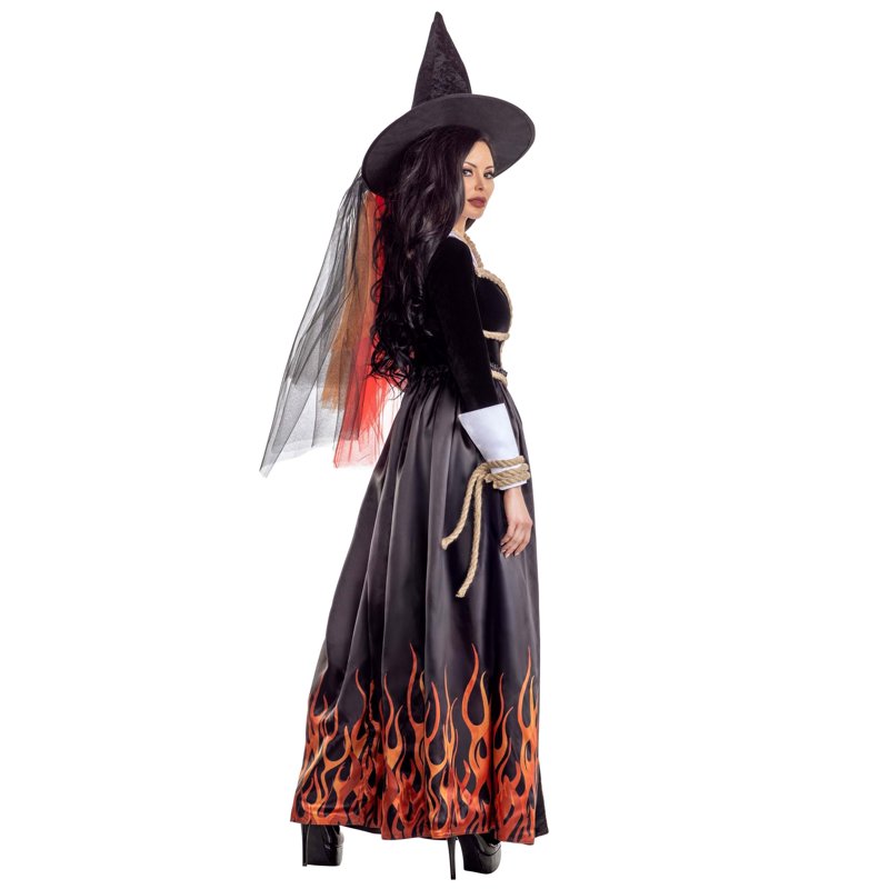 Women's XL Hellfire Witch Costume - Sexy Halloween Dress Up
