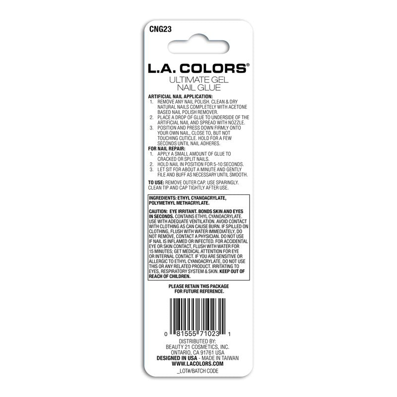 Ultimate Nail Glue - Brush On Clear Gel for Artificial Nails
