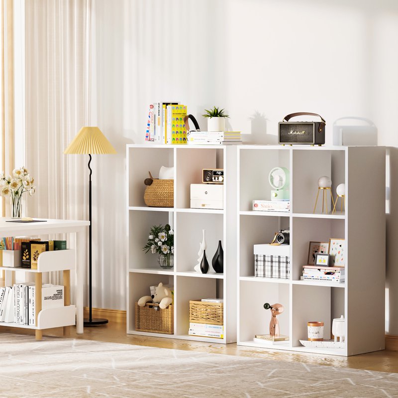 6 Cube Storage Organizer with Open Back and Removable Panels