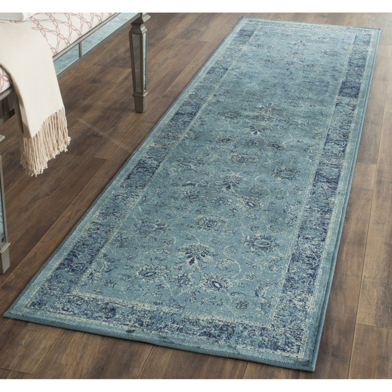 Vintage Jaxon Border Area Rug - Turquoise Multi 2' x 3' - Safavieh