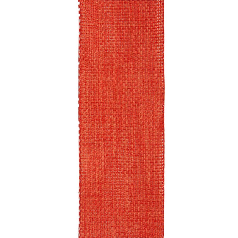 Orange Burlap Woven Ribbon 1.5 Inch Wide - 9 Feet for Crafts & Decorations (Variation of THIS listing)