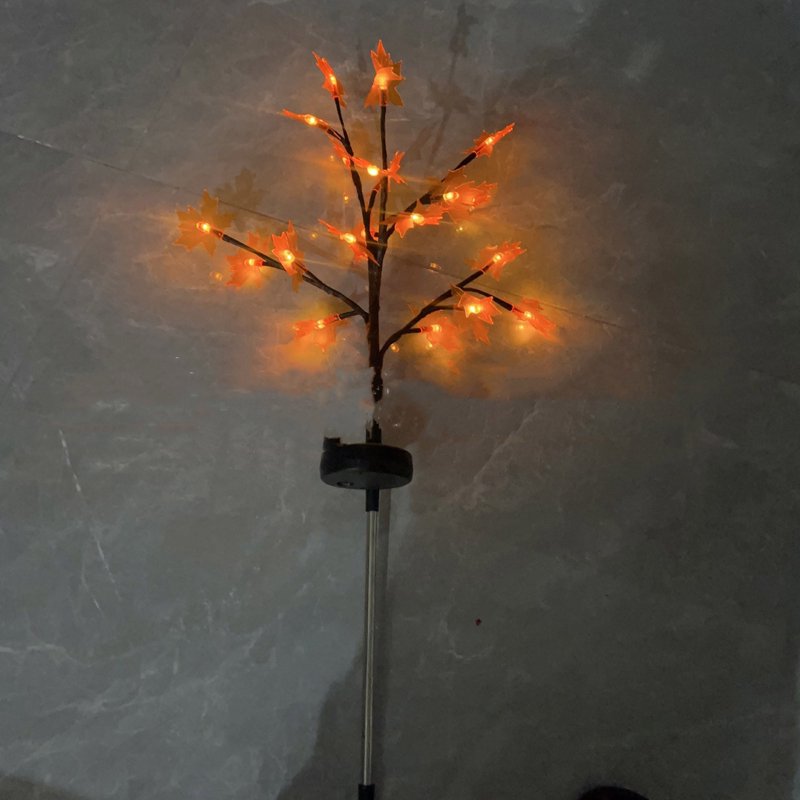Outdoor Solar Maple Tree Light with Simulation Maple Leaves - Garden Ambient Lighting V