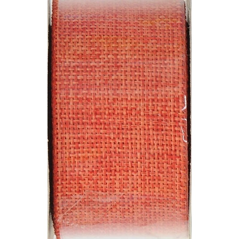 Orange Burlap Woven Ribbon 1.5 Inch Wide - 9 Feet for Crafts & Decorations (Variation of THIS listing)
