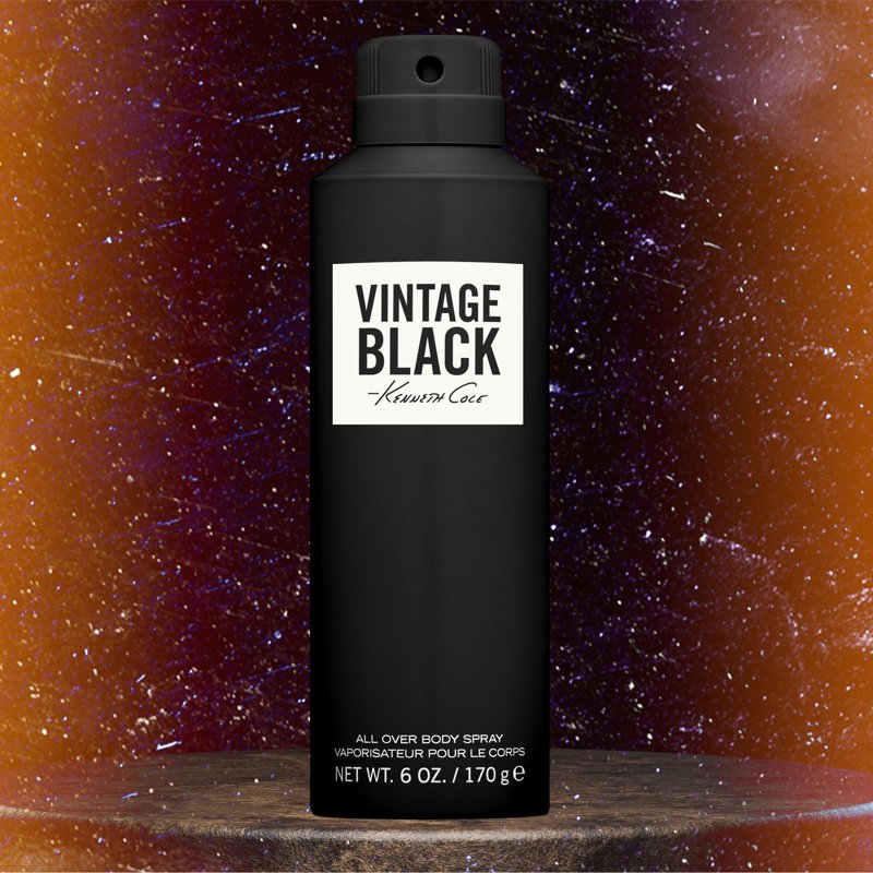 Vintage Black Woody Aromatic Body Spray for Men - 6 oz