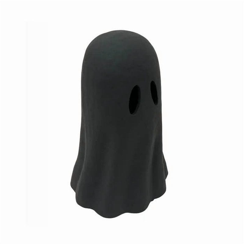 Halloween Ghost Figurine - 10cm Black Spooky Resin Decor for Mantel & Tabletop - Variation K