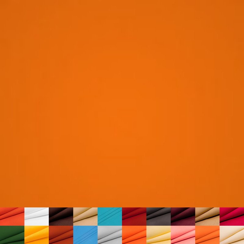 Cotton Fabric - Zinnia Orange Solid - 1 Yard Precut for Quilting & Sewing - Variation: Zinnia Single