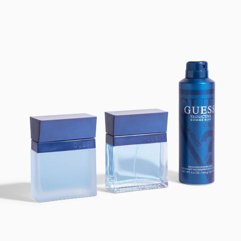 Seductive Homme Blue Men's Body Spray - Warm & Spicy Fragrance, 6 oz