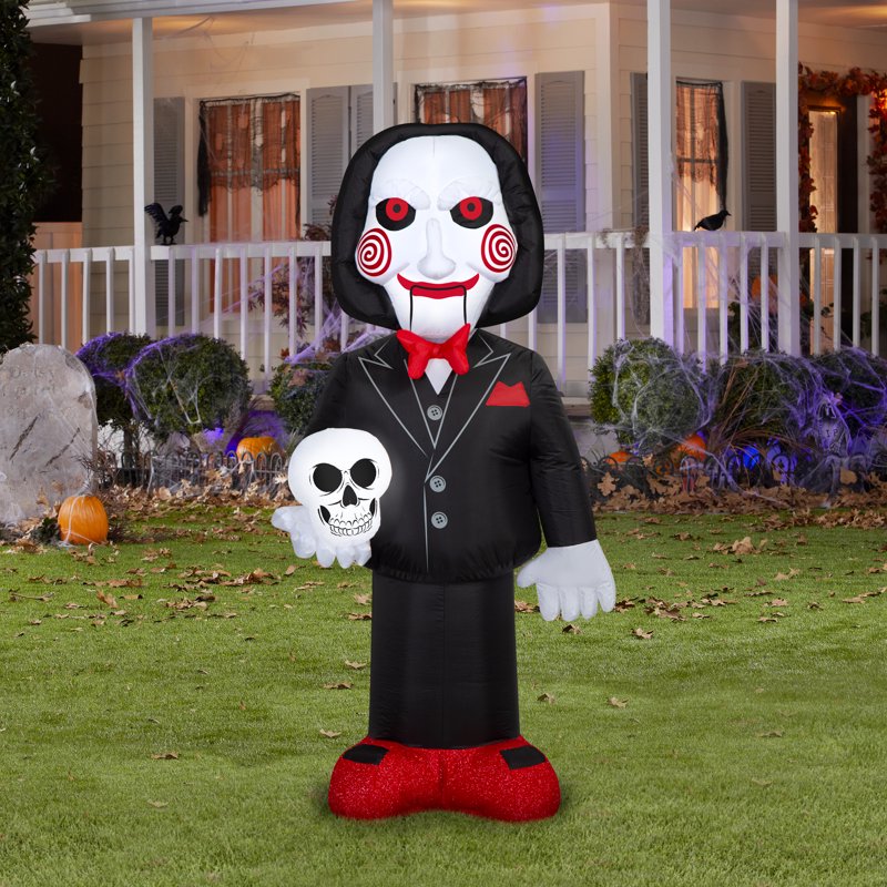 Halloween Yard Inflatable Light Billy from Saw 5Ft Outdoor Decor