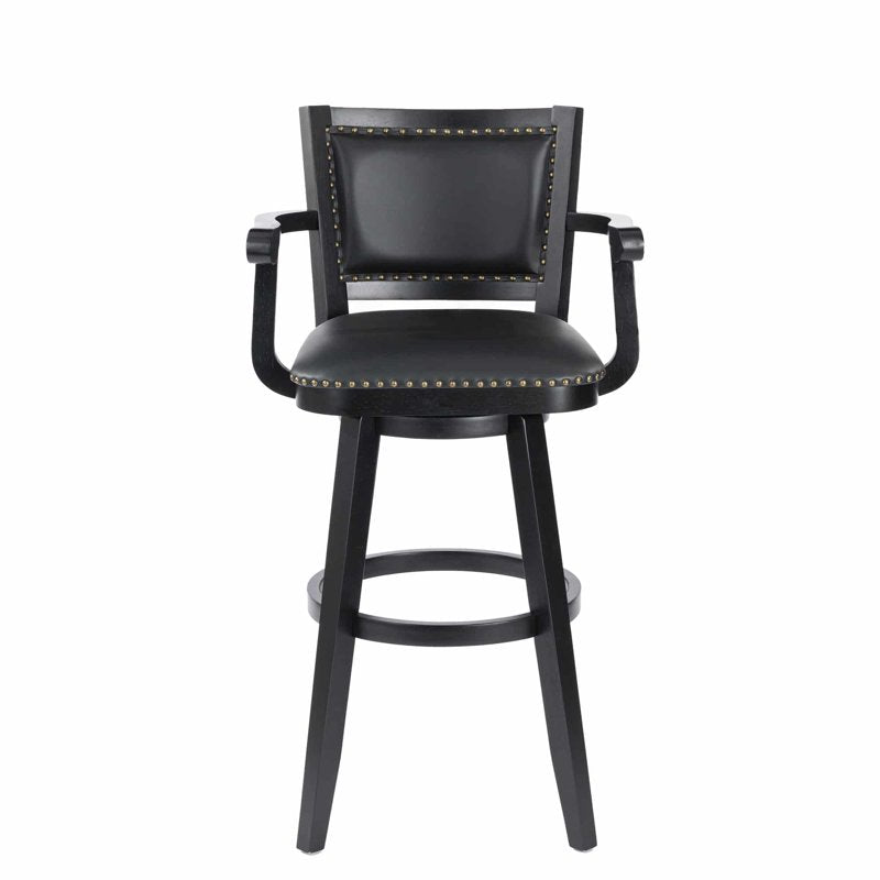 Broadmoor Extra Tall Swivel Bar Stool - Black