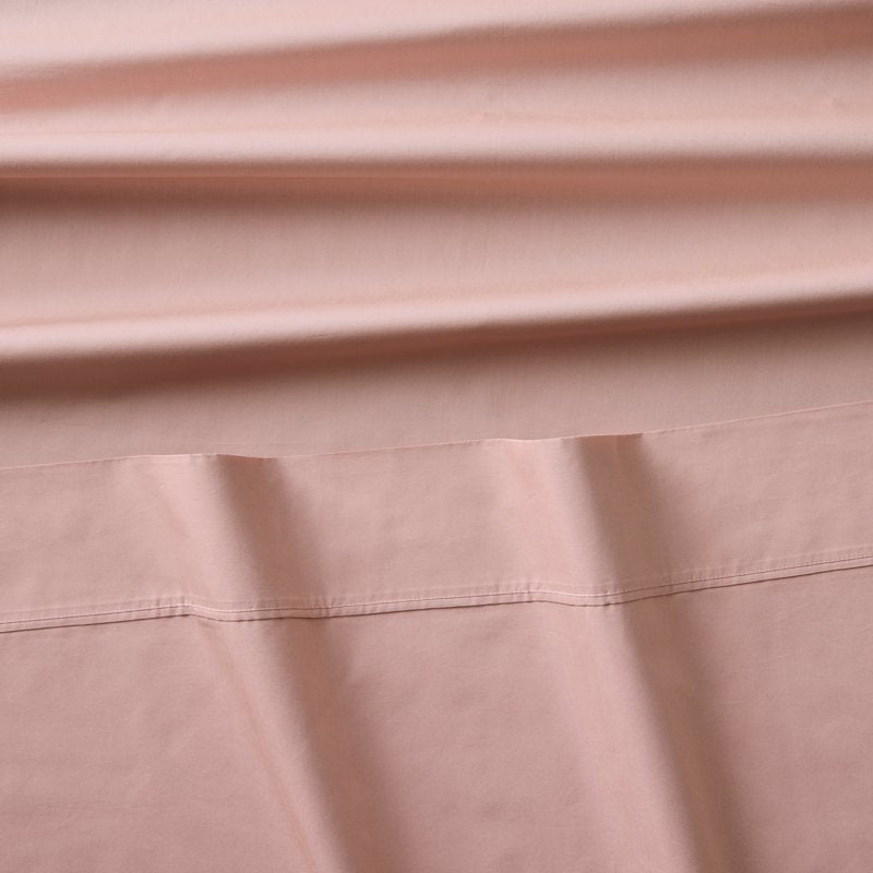 King Size Cotton Percale Pillowcases - 2 Pack, Antique Blush, 300 Thread Count