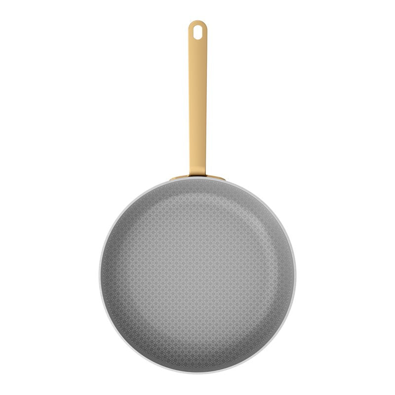 10" Hybrid Tri-Ply Stainless Steel Fry Pan with Ceramic Nonstick Lid
