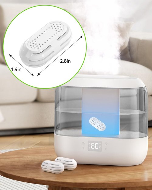 Mbetter 8 Pack Demineralization Cartridge Compatible with All LEVOIT Top Fill Humidifiers, Humidifier Water Cleaners, Efficiently Reduce Dust & Odor