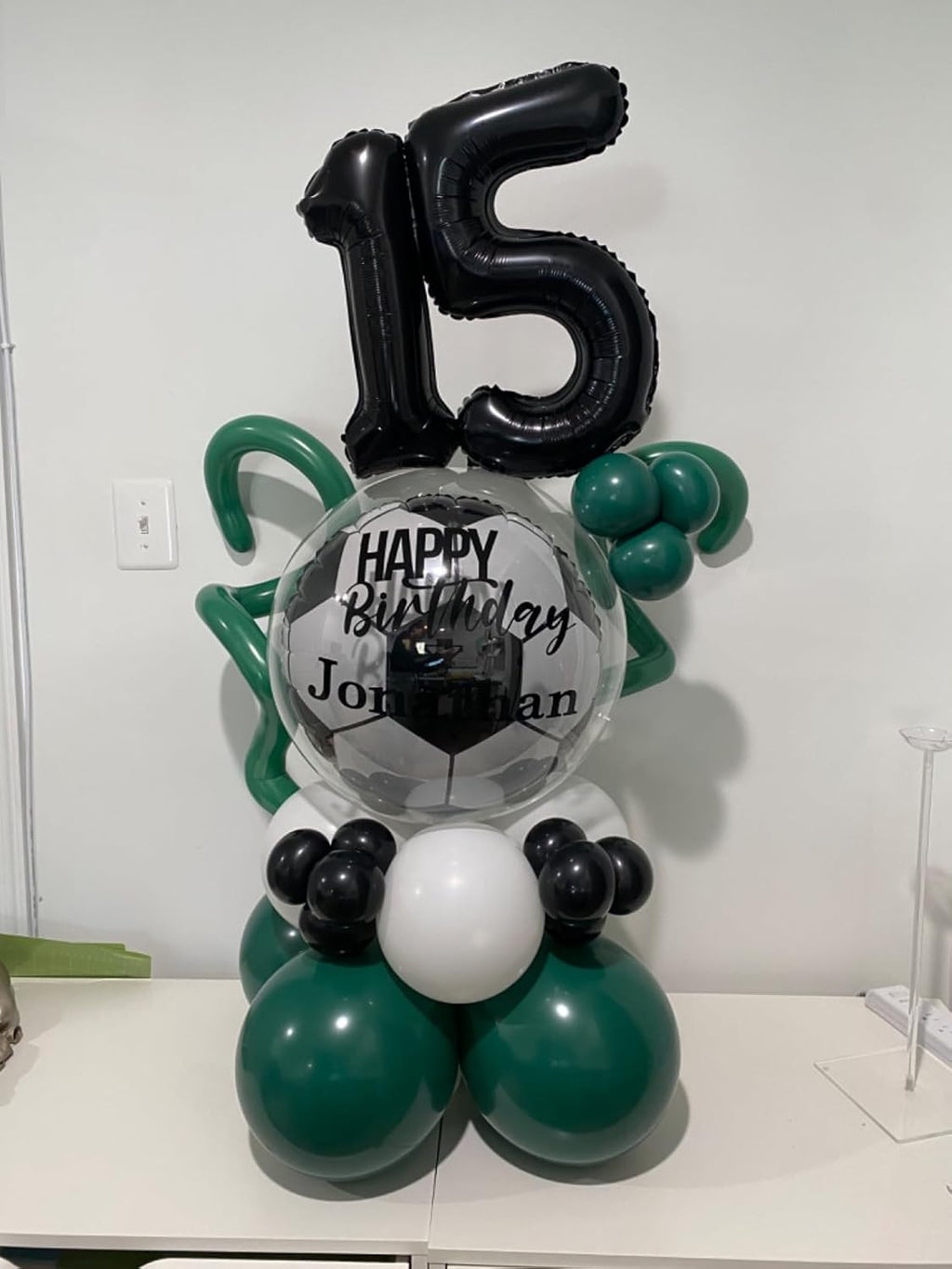 Skiennix 40-Inch Balloon Numbers | Big Black Number Balloons for 5th Birthday & Wedding Decor